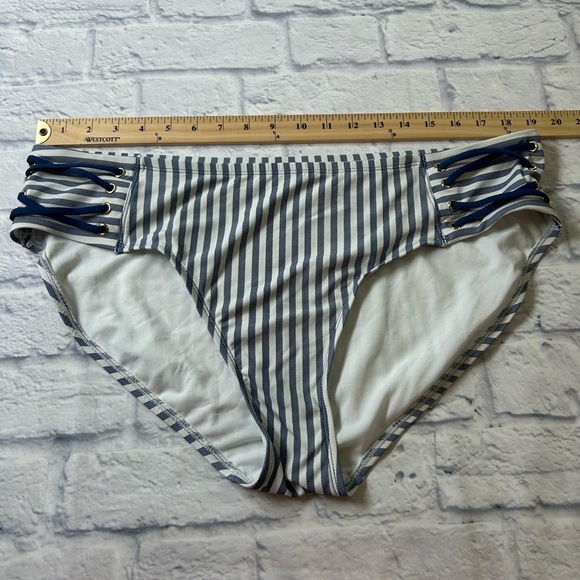 Nautical Navy/White Striped Tankini 2 Piece Swim Suit. Size 2X. #fishermancore - Picture 5 of 12